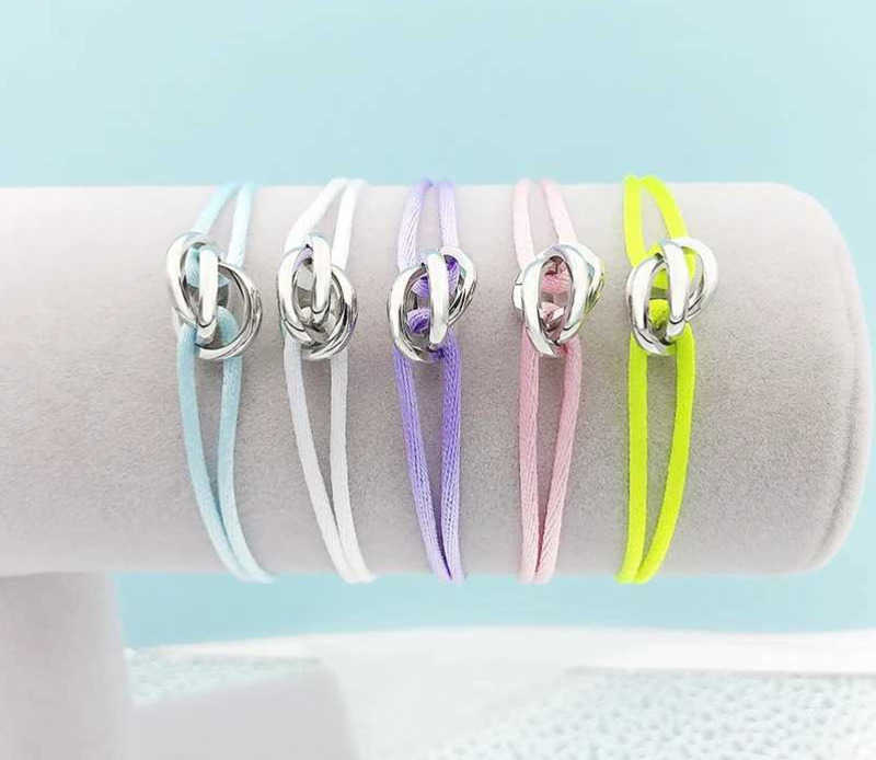 Adjustable Stainless Steel Bracelet with Ribbon Lace Up Design Multicolor Chain Bangle for Women Men and Unisex Fashion Z250910