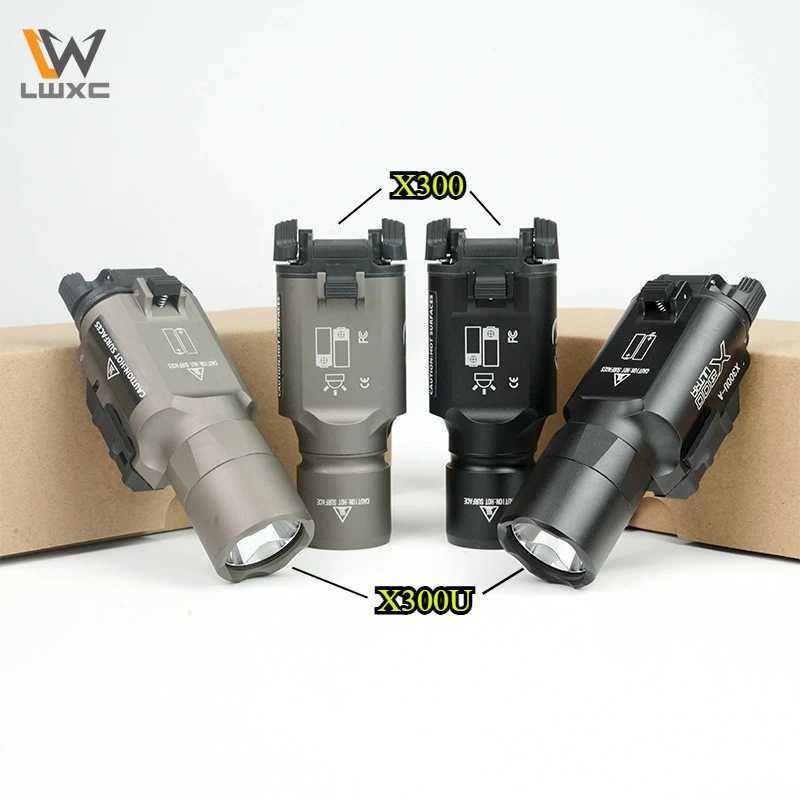 Tactical SF X300 X300U Ultra Scout Light Metal Pistol LED Light Fit 20mm Rail Airsoft Hanging Hunting Flashlight Fit 20mm RailXJ250701