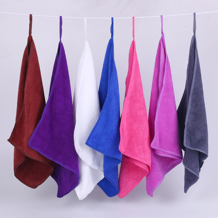 Absorbent Cleaning Cloth Rag Home Kitchen Cleaning Dish Towel Hot Sale Microfiber Square Knitted