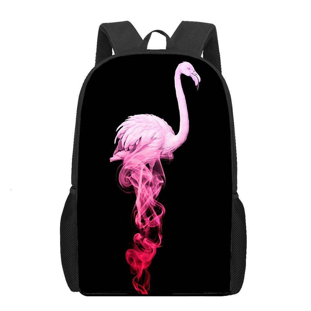 Hip Hop red beautiful Flamingo bird Notebook pupil School Bags 3D Print Oxford Waterproof Boys/Girls Laptop Backpacks