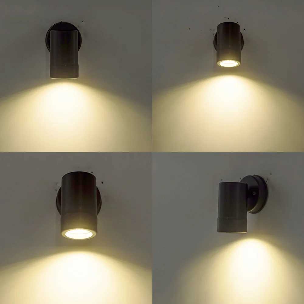 Plastic Waterproof LED Wall Light with GU10 Socket for Outdoor and Indoor Modern Outdoor IP 65 Wall Lamp LED XJ250624