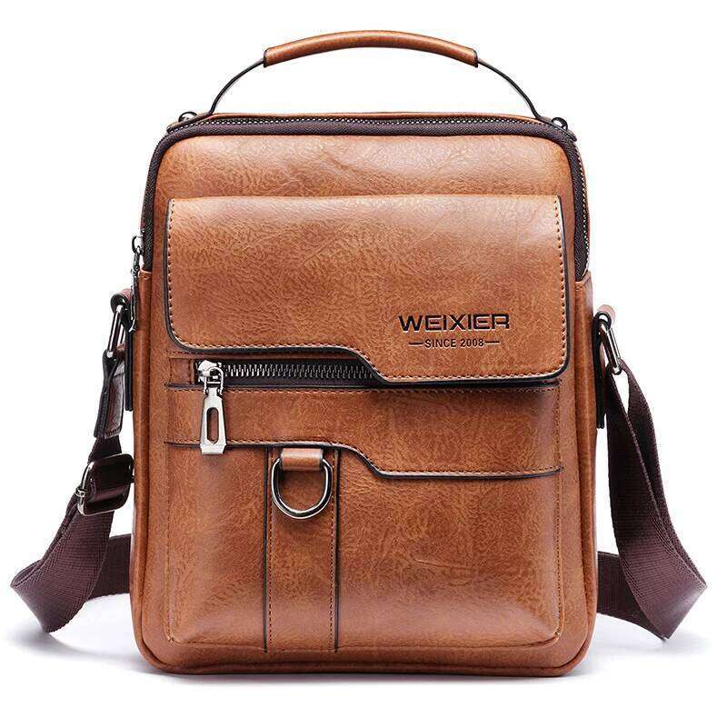 Crossbody Casual Fashion Designer Shoulder PU Backpack High-end Men's Bag
