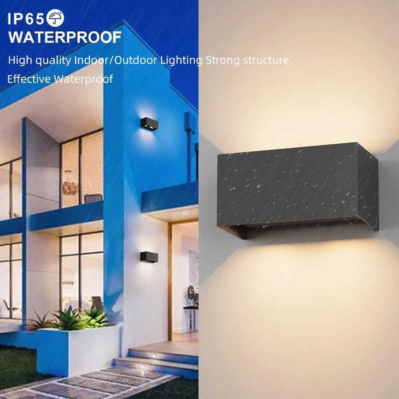 Aluminum Led Outdoor Wall Light Waterproof Porch Garden Lights Indoor Wall Lamp Decor Bedroom Living Room Corridor Stairs LampsXJ250624