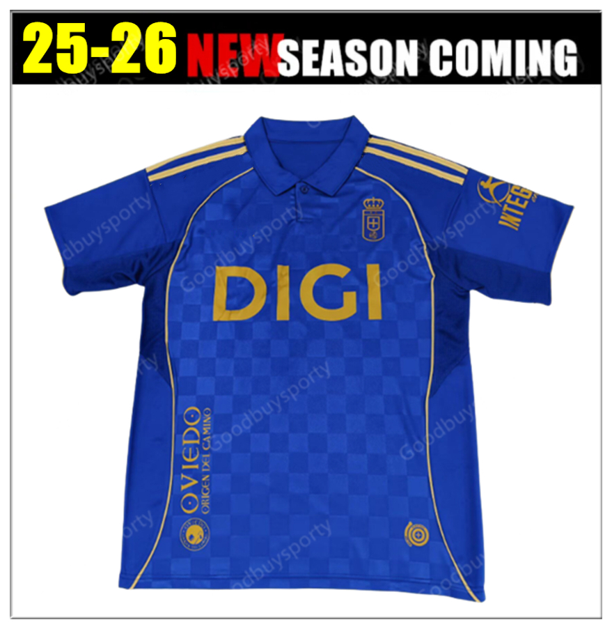 2526 Real Oviedo Soccer Jerseys LUCAS ROMARIO ALEMAO CAMARASA JAVI MIER BORJA.S BASTON RAMOS Football Shirt BARCENAS JOHANNESSON IBRA SAUL R.FOLCH Y.MOSSA VITI
