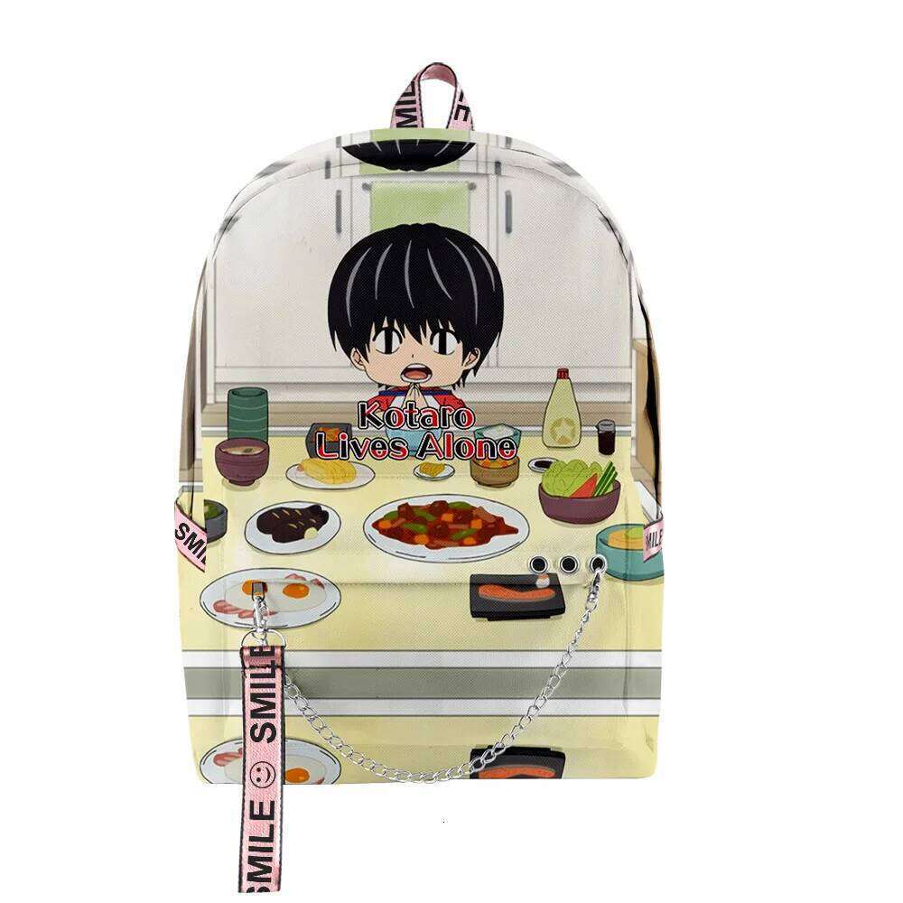 Fashion Novelty Kotaro Lives Alone Anime 3D Print School Bags Unisex Oxford Waterproof Notebook multifunction Travel Backpacks