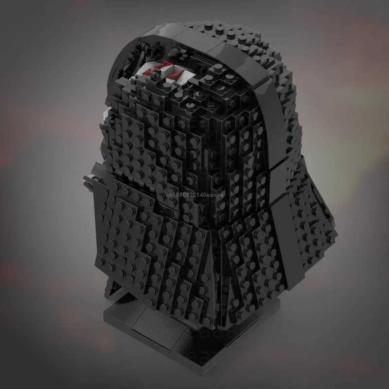 979pcs Star Battle Damaged Vader Helmets Model Building Blocks Bricks Education Assembly for Kids Christmas Gifts Moc-75304 toys Y250701