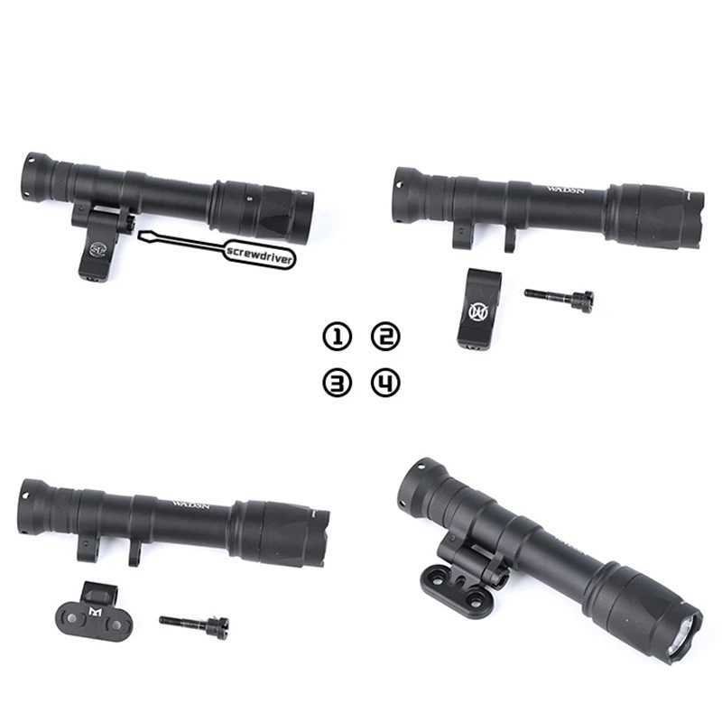 WADSN M640 M640C Tactical Surefire Flashlight AR15 Rifle Weapon Airsoft Light strobe Mlok Keymod Pictinny 20mm Rail Hunting LampXJ250701