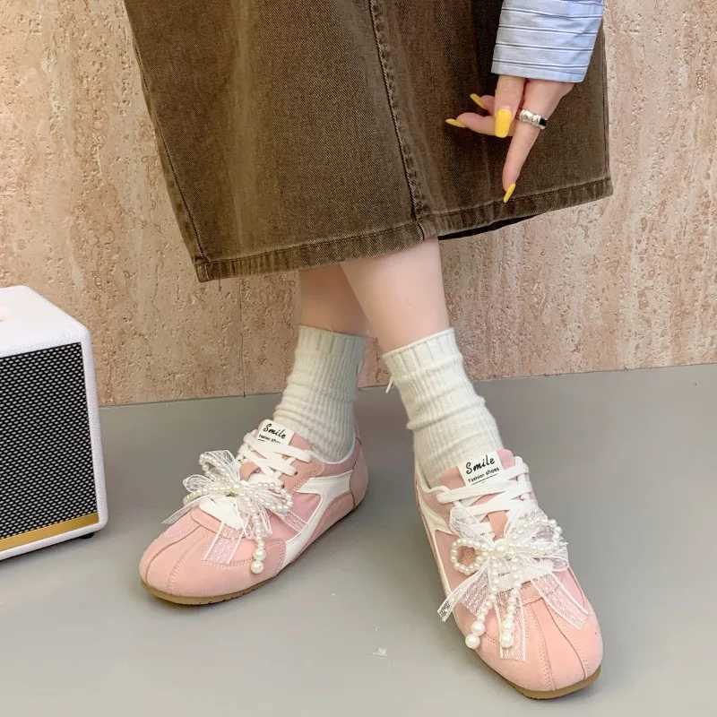 Women Sneakers 2024 Spring And Autumn New Leopard Print German Training Shoes Women Contrast Flat Casual Shoes Women XJ260702