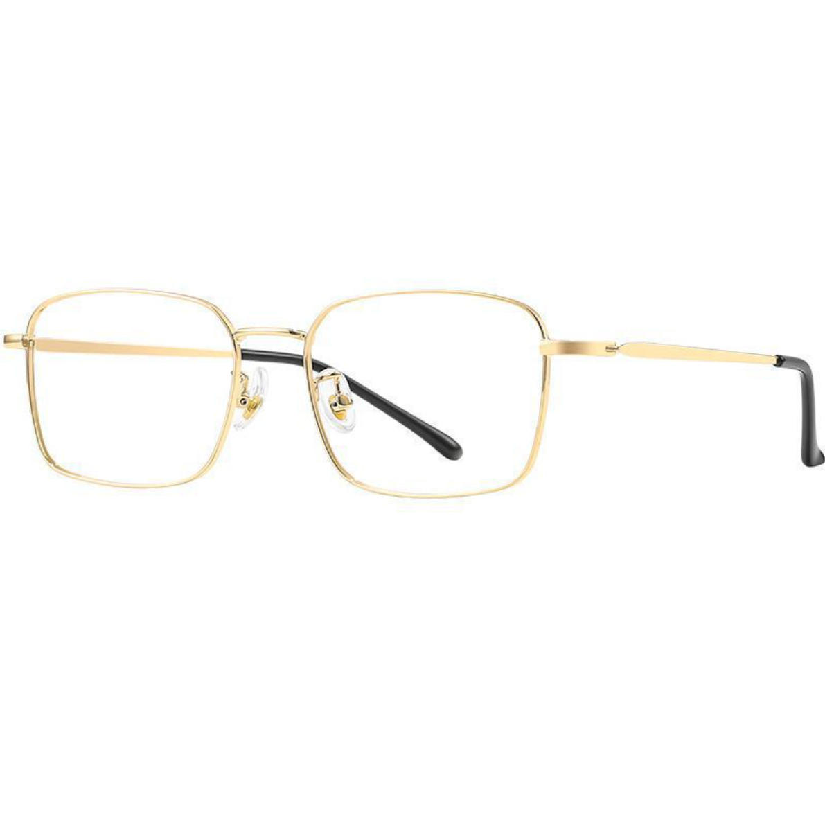 Fashion Sunglasses 3pcs/lot Square Clear Sunglasses Metal Frame Anti-Blue Light Non-Prescription Unisex Glasses