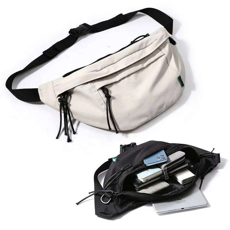 MOYYI Multifunctional Oxford Waterproof Multi-layer Crossbody 9.7inch iPad Zipper Shoulder Bag for Men Women