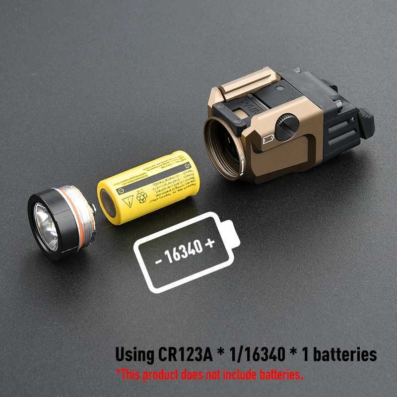 WADSN Tactical TR-7 X Metal Hanging Flashlight 800l Lumens Strobe High Power LED Airsoft Hunting Light Fit 20mm Rail XJ250701