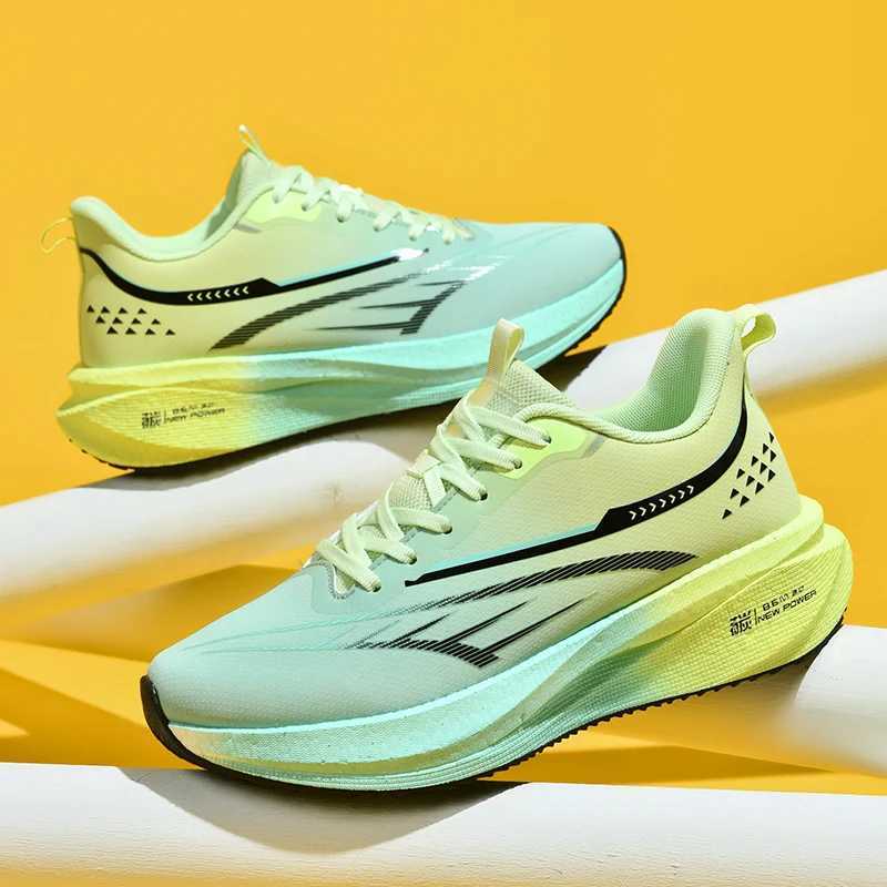 Men Running Shoes Woman Trainer Race Breathable Couple Sneakers Men Sneakers Lace Up Toe Cushioning Shoes for Men Carbon Plate Z250702