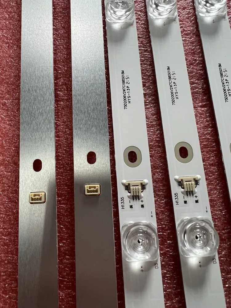 LED Strip For TCL 75EB600 75EP660 75EP662 75EP662X1 75EP663 75EP663X 75S421 75S423 75S425 75U6800C 75EP661 75EP661X1 75P716 W250701