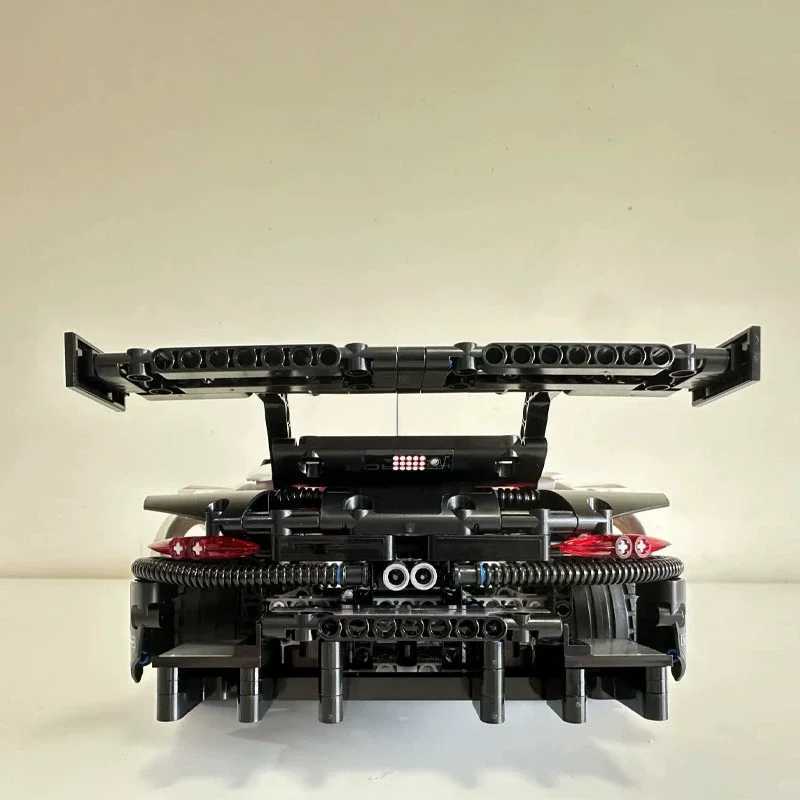 1580+Pcs 1 10 Assembled Building Blocks Compatible 42096 Remote Control Car Motor Or LED Lights Sport Model MOC Toy Adults Gifts Y250701