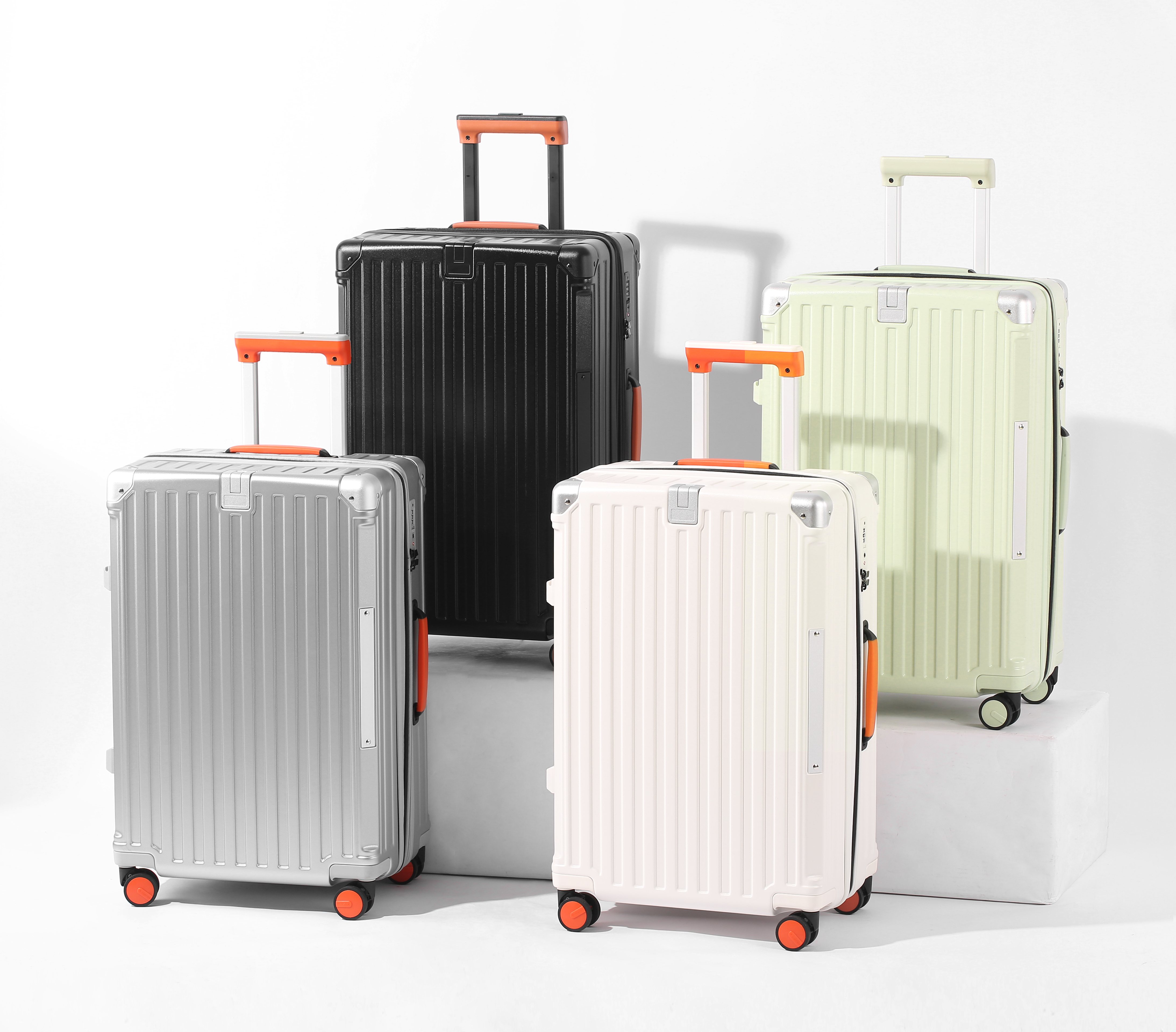 Ergonomic Rolling Duffel Pack Combining Laptop Stand and Phone Charger