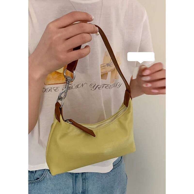 Bags Designer French Style Underarm Women's New Fashion Contrasting Color Handbag Premium Texture Shoulder Versatile Square Bag