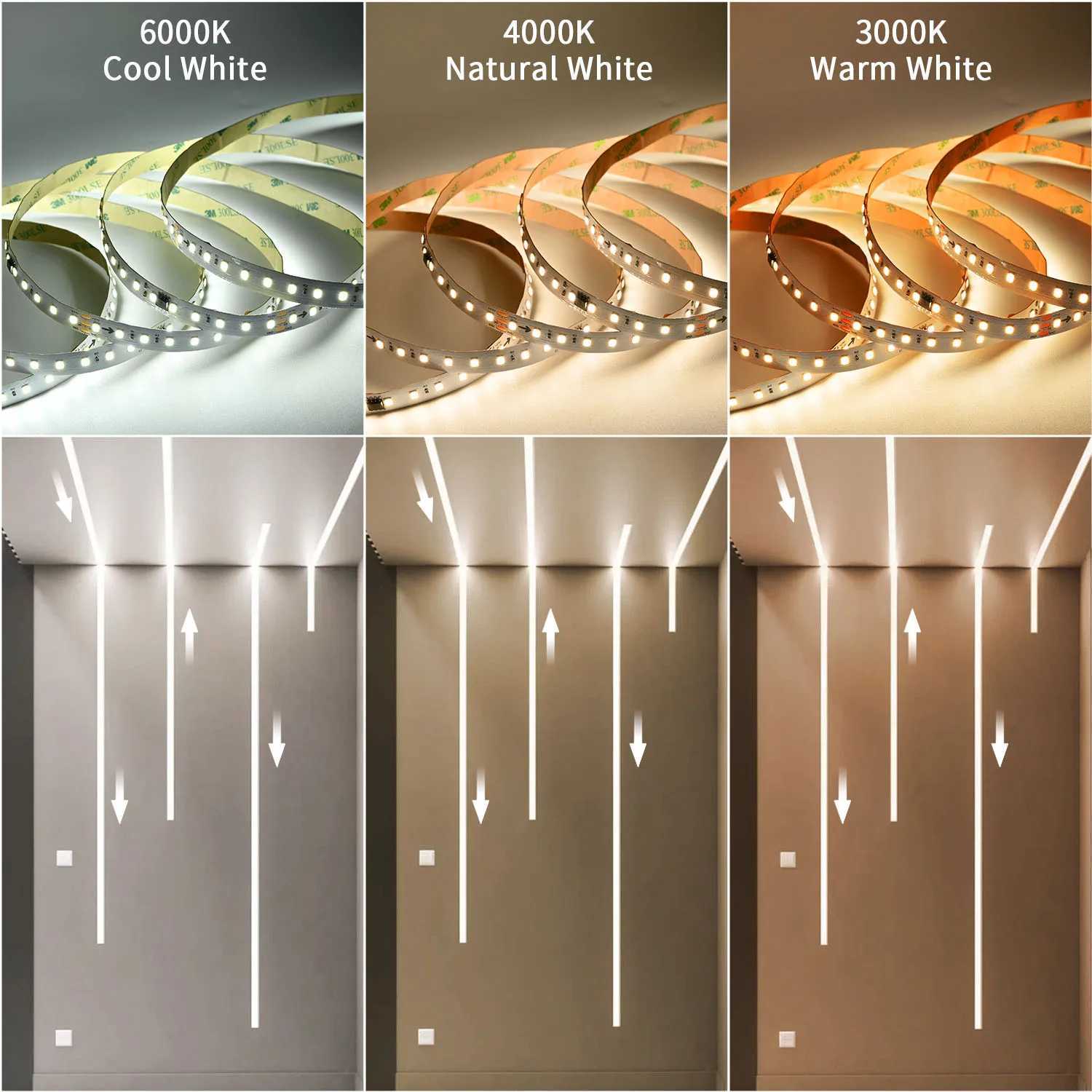 10m WS2811 Running Water Flowing LED Strip Light SMD2835 Horse Race Pixel Addressable Flexible Linear Lamp Set 120LEDs/m DC24V W250701