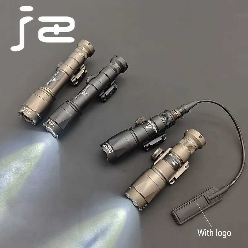 Tactical SF M300 M600 M600C Scout Flashlight LED Light MLOK Mount Pressure Switch With CNC Pocket pad Weapon lightXJ250701