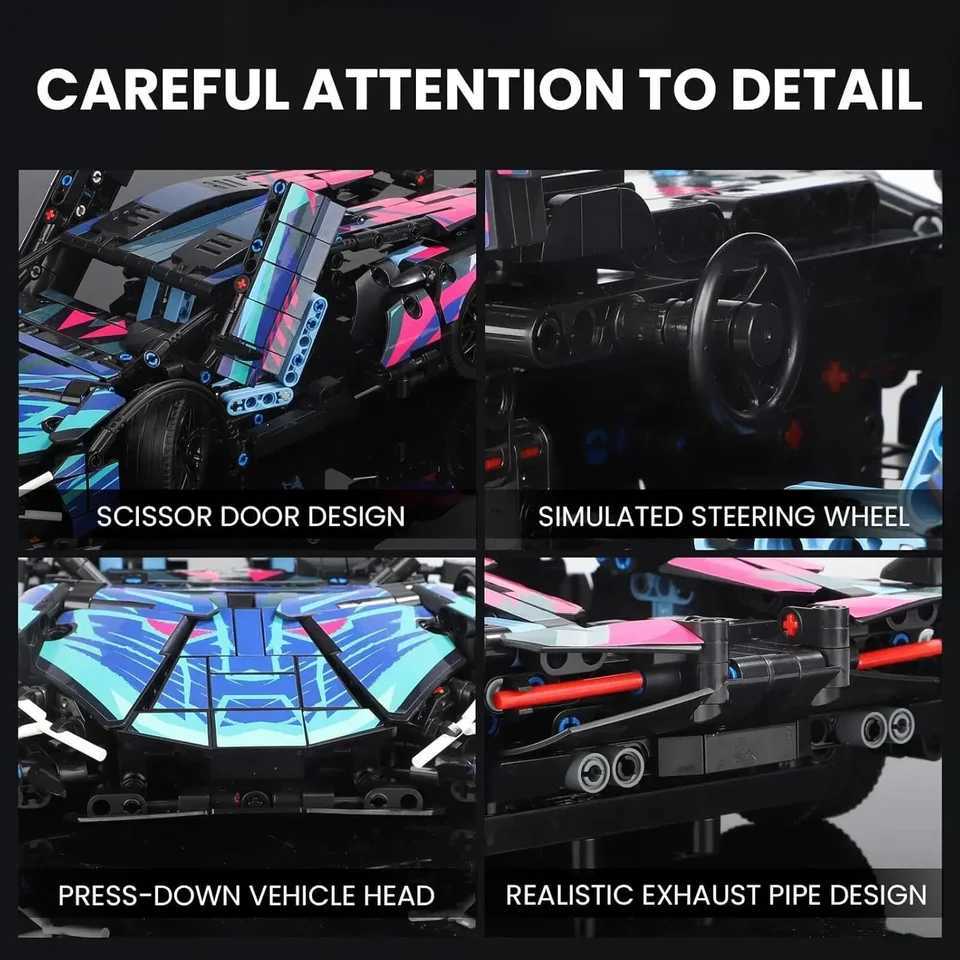 Technical 1314Pcs RC Race Car Building Block Set Remote Control Motor Sport Car Collectible 1 14 Model Scale MOC Toy Adult Gifts XJ250702