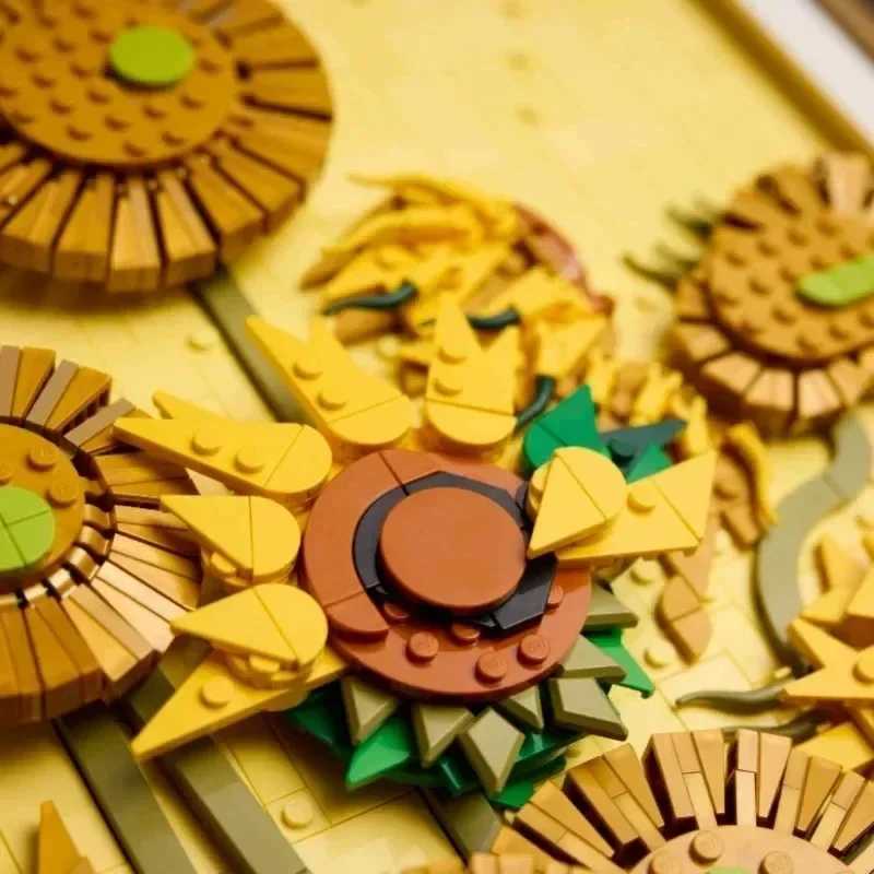 Hot Selling Items Van Gogh Sunflower Building Block Toy 21333 Decorative Collectible Ornaments for Y250701