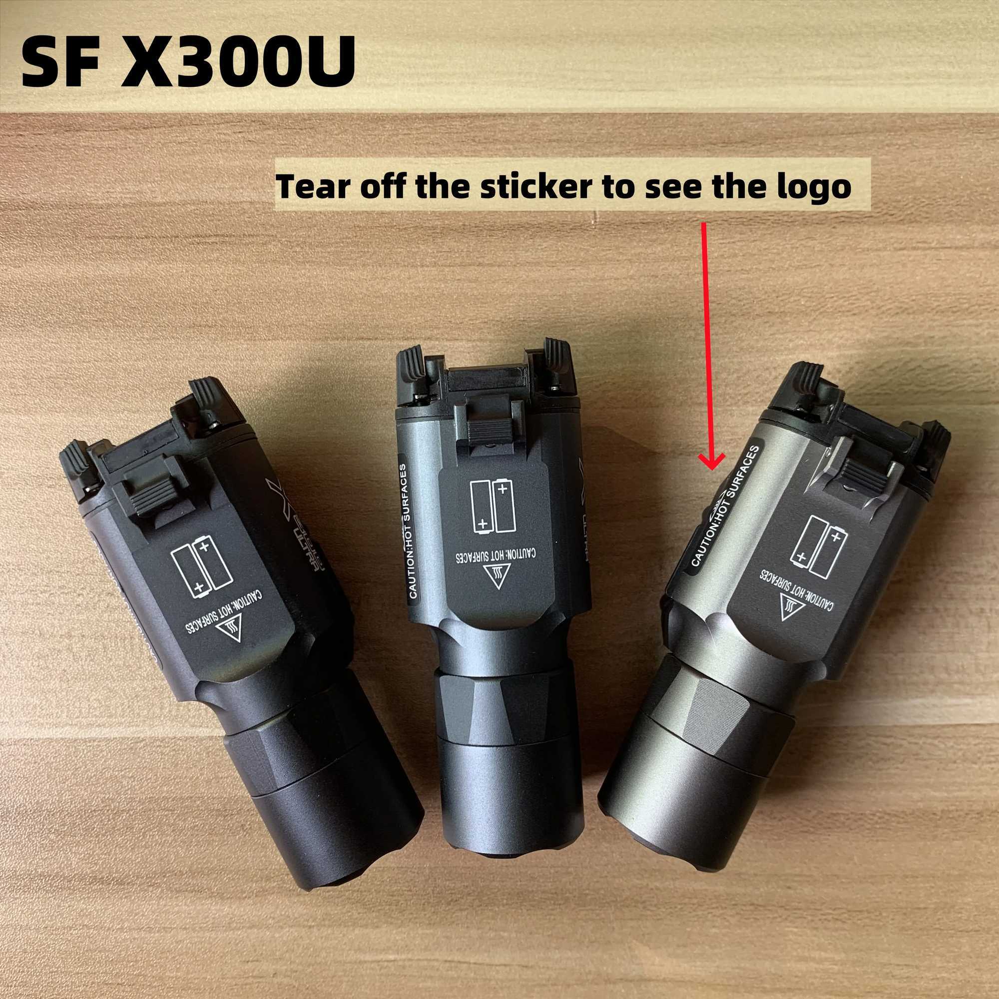 Tactical Surefire SF X300U X300 Ultra Metal Pistol Scout Light Airsoft Weapon Gun Light Strobe Flashlight XJ250701