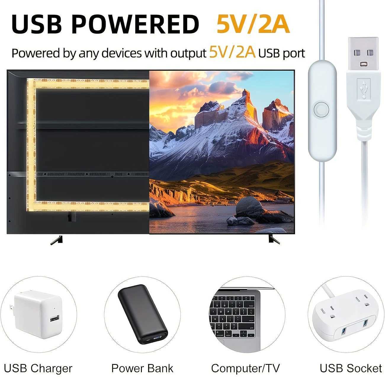 LED Strip Lights USB 5V Sper Parlak COB LED Strip Esnek erit Bant Iklar Dolaplar Yatak Odalar Mutfak Ev Dekorasyonu iin W250701