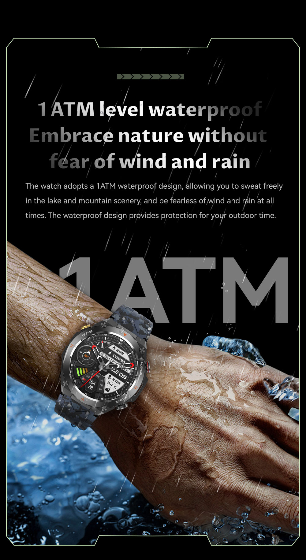 KC82 Unisex Smartwatch for Men and Women with GPS Tracking, Heart Rate Monitoring, and Call Features