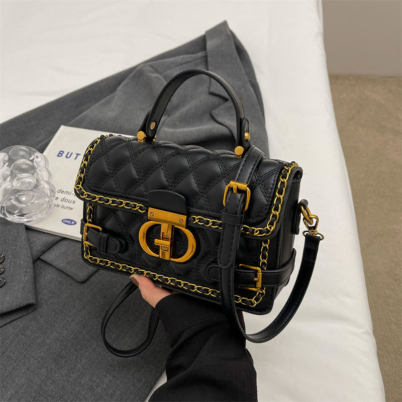 Designer bag free shipping new fashionable casual light luxury high-end texture chain bag shoulder crossbody bag for women