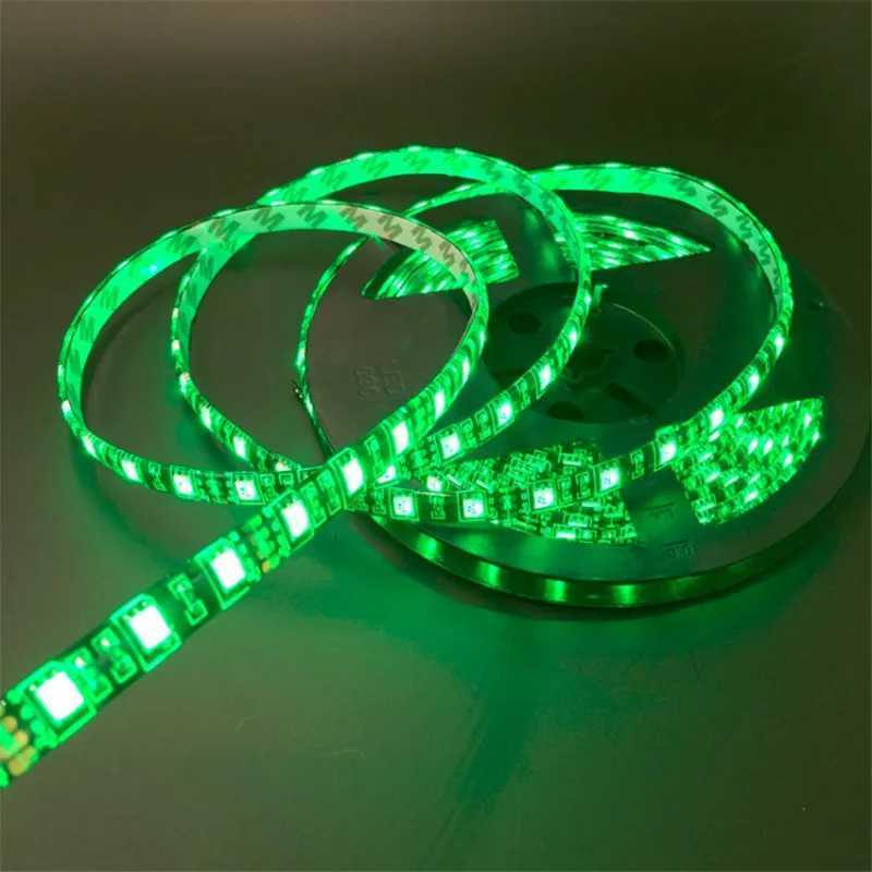 16.4ft Led Strip 5050 RGB 1m/2m/3m/4m/5m Black PCB 12V 60LEDs/m Waterproof IP65/Non Waterproof IP20 For TV Background Decoration W250701