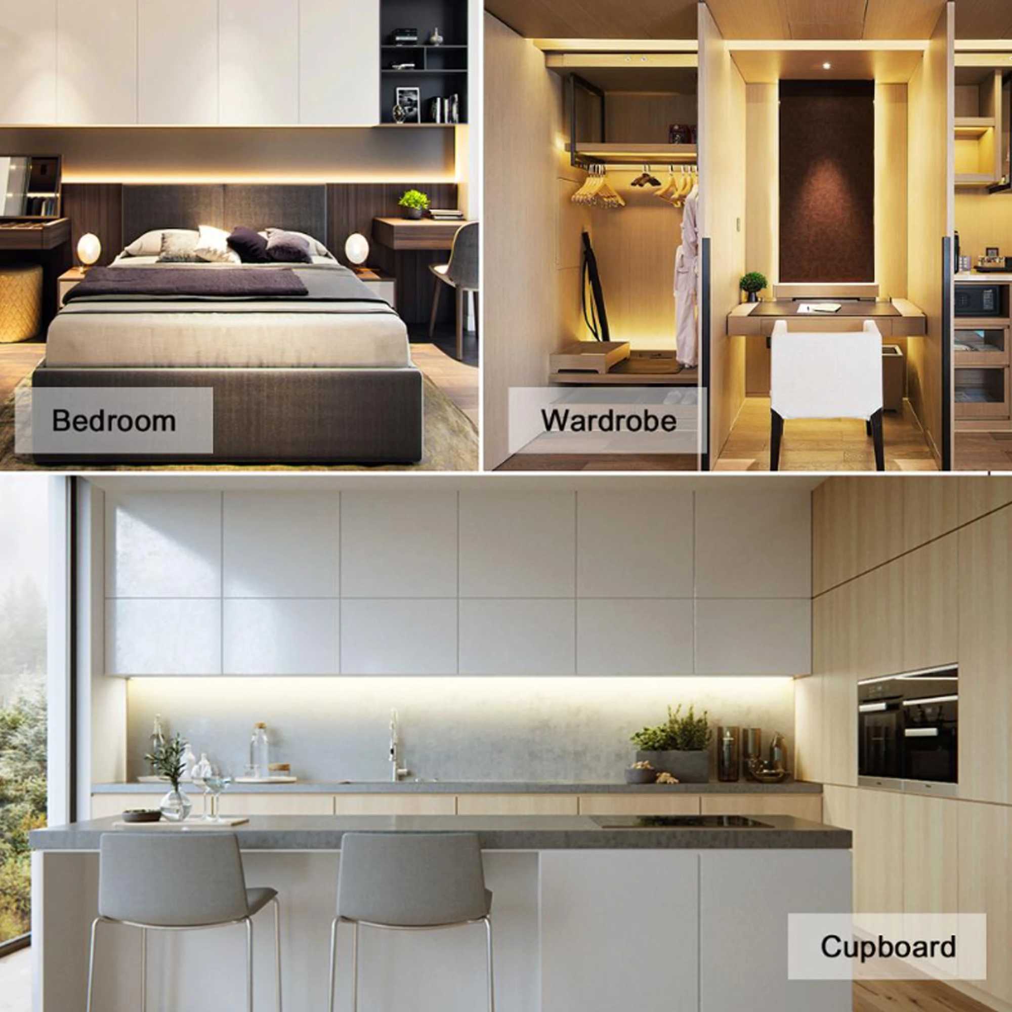 1-5M COB LED Strip Light USB Power Touch Switch Dimmable For Indoor Lighting Living Room Bedroom Wardrobe TV Background Kitchen W250701