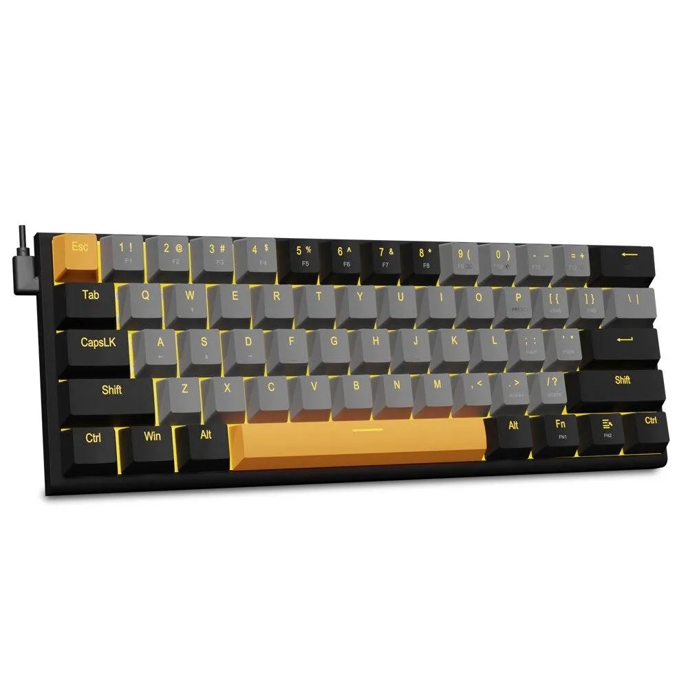 Z11 Usb Meccanica Gaming Tastiera Cablata Interruttore Rosso 61 Tasti Gamer Rus…