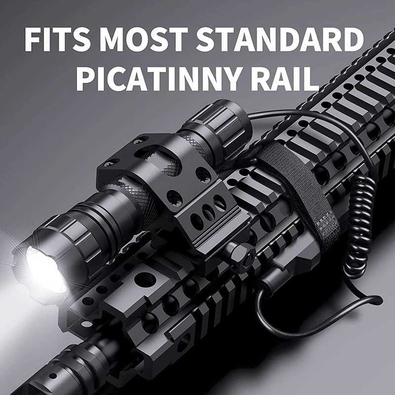 Tactical Flashlight 1200 Lumen LED Weapon Light with Picatinny Rail/Mlok Mount for Outdoor and Pressure Switch IncludedXJ250701