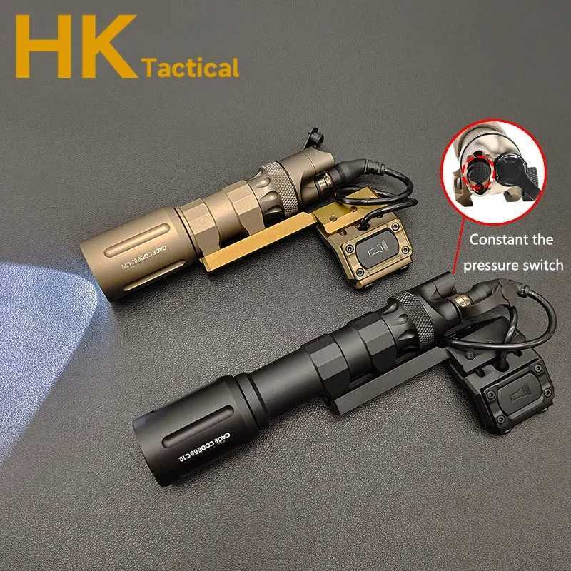 Tactical with Original Scout Light Metal Flashlight with Modbutton Switch Airsoft Weapon Light Offset Mount Hunting XJ250701