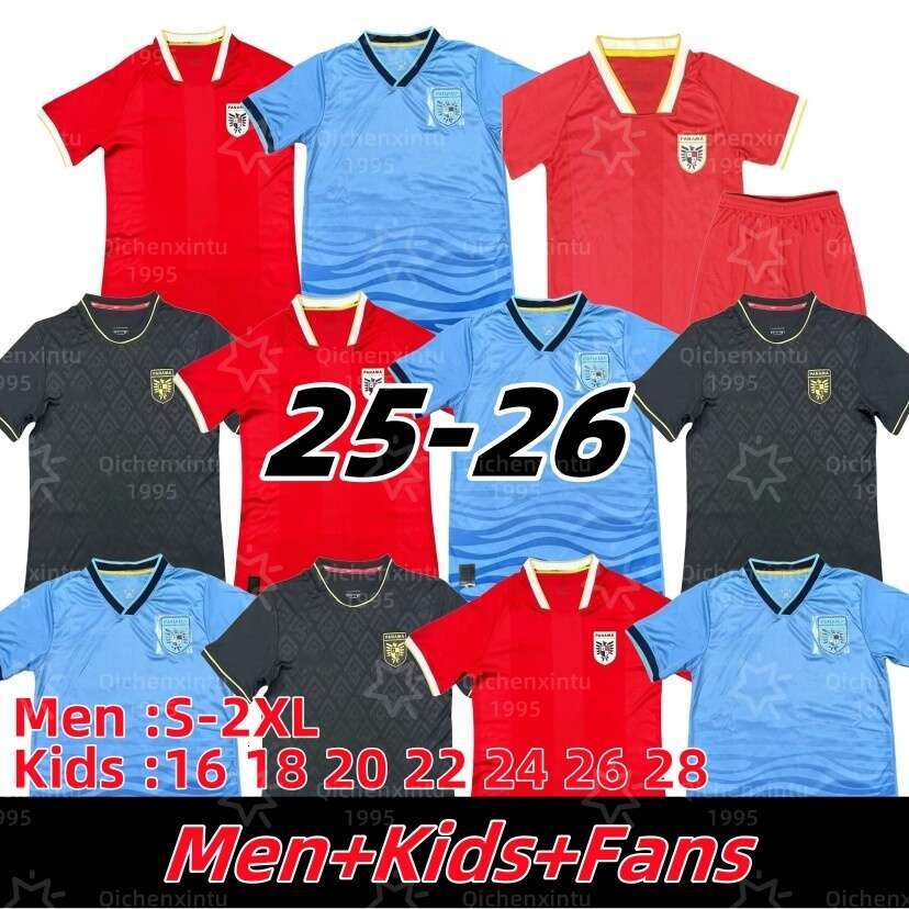 S-2XL 25 26 panama socer jerseyS home red away blue 3rd black 2025 2026 ERIC DAVIS football shirts ALBERTO QUINTERO men kids football shirts kit thailand quality