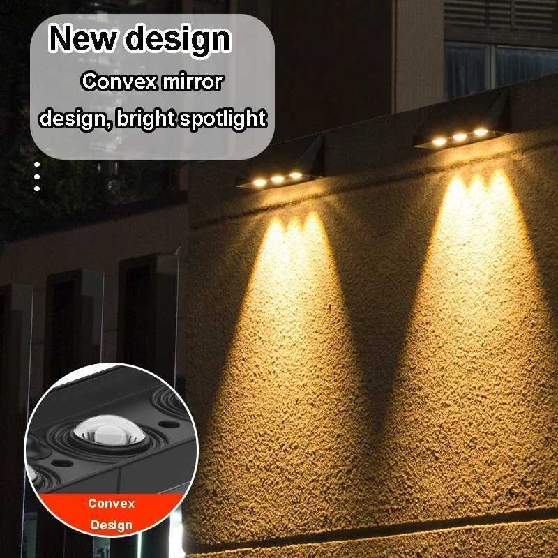 Solar Wall Light Outdoor Porch Lights Illumination Waterproof LED Lamp Bulb Automatic Lighting at Night for Garden Yard Balcony XJ250624