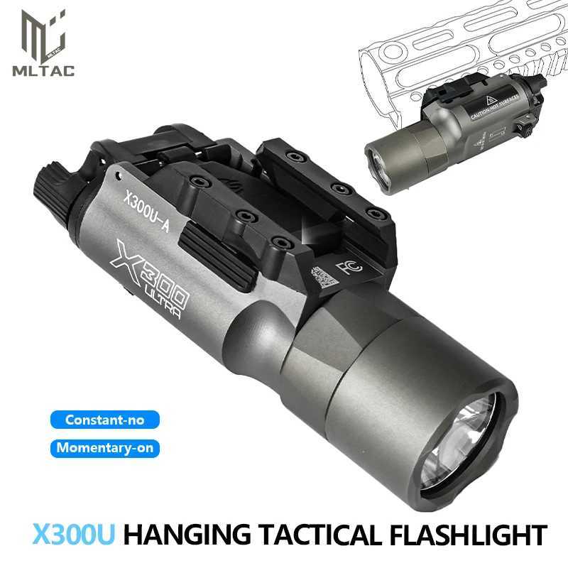 US Warehouse SF M600C M300C X300 X300U Ultra Tactical Scout Light Rifle Weapon Flashlight Hunting Momentary+Constant LED Lamp XJ250701