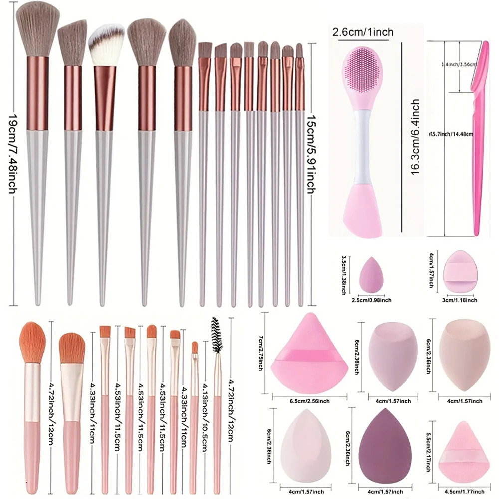 Makeup Brushes 829Pcs Kit Professional Women Cosmetic Soft Powder Brush Eyeshadow Foundation Full Set Travel Beauty Tool 250716
