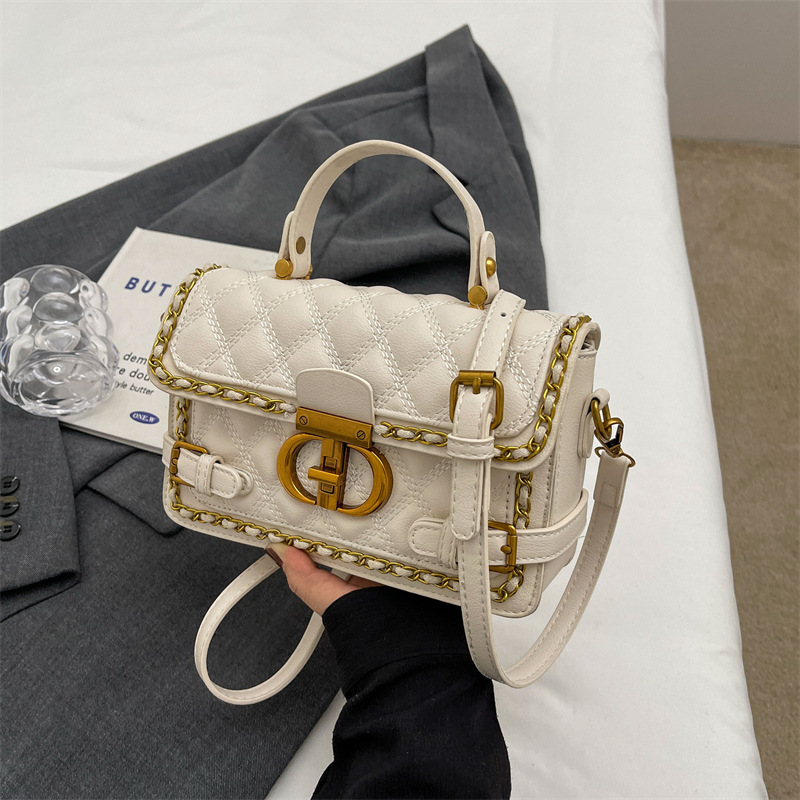 Designer bag free shipping new fashionable casual light luxury high-end texture chain bag shoulder crossbody bag for women