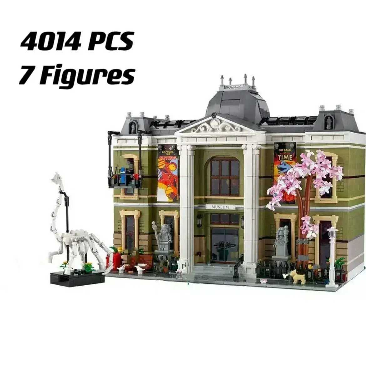 2023 New History Museum 10326 Biggest Modular Building Set Architecture Street View Building Blocks Toy Kids Gift Y250701