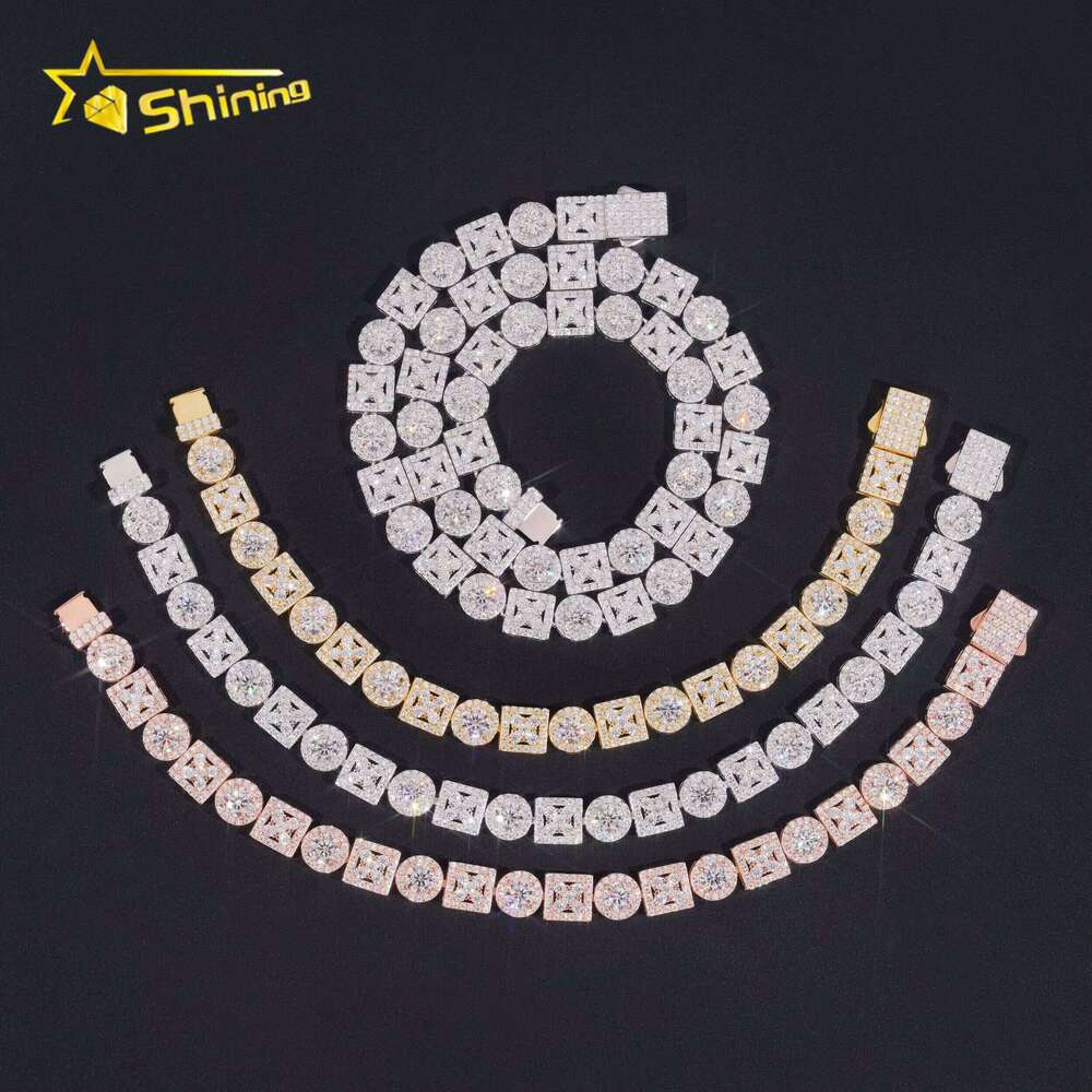 New Arrival Sterling Sier Moissanite Pass Tester Dias Fast Shipping Women Men Unisex Bracelet