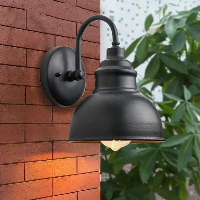 Outdoor Retro Industrial Wall Lamp Iron Copper Color 40W Warm Light Waterproof Villa Courtyard Garden Balcony Porch LightingXJ250624