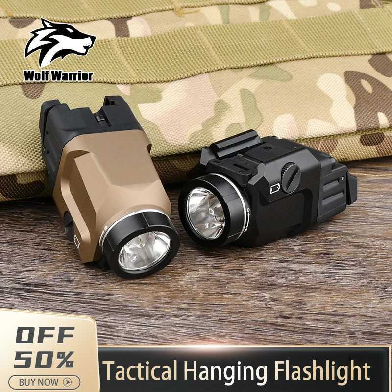WADSN Tactical Metal Hanging Flashlight StreamL TLR-7 Lumens Strobe High Power Dual Function Switch Airsoft Hunting LED Light W250701