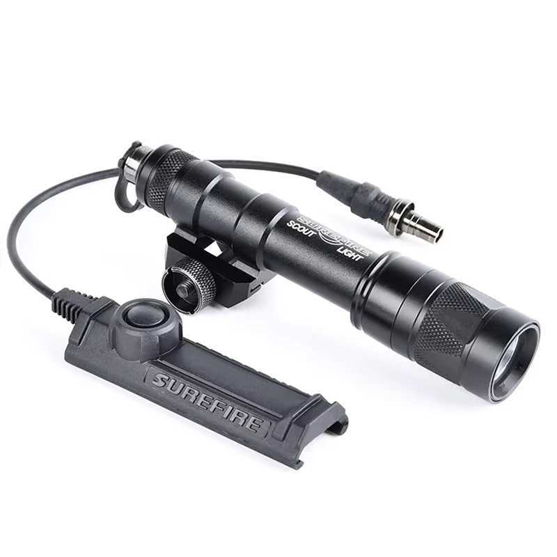 Tactical Airsoft M600W M300W SF Flashlight Tactical Gun Light Strobe Weapon Light SF M600W Rifle Lamp Dual-function Remote Switch XJ250701