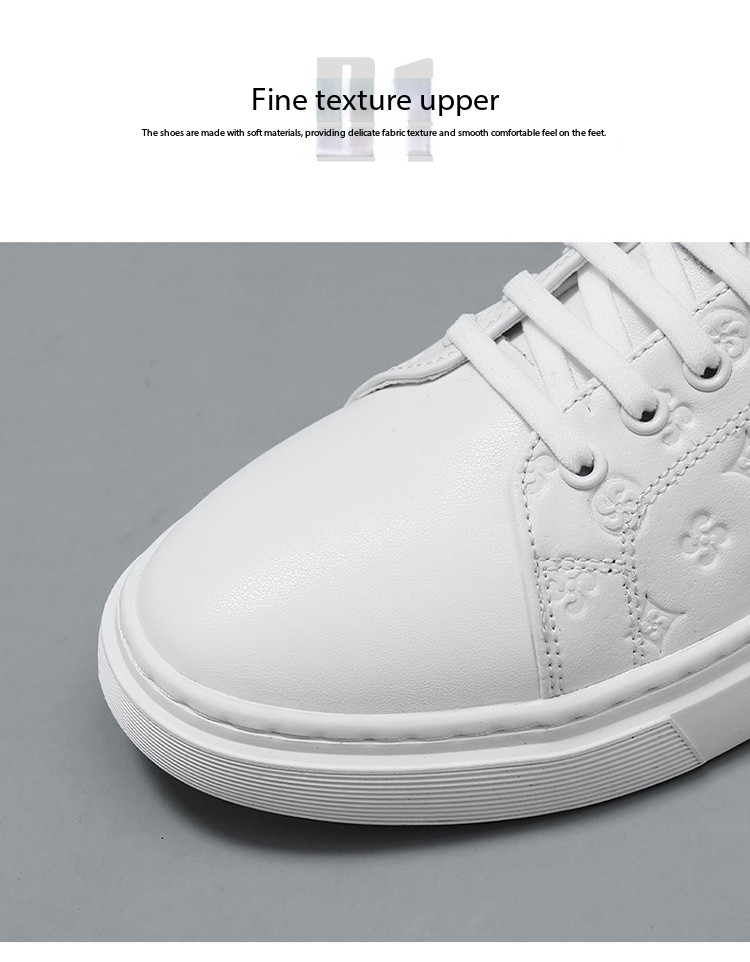 Men's breathable white shoes, men's summer casual board shoes, trendy shoes, men's hot items, one foot kick
