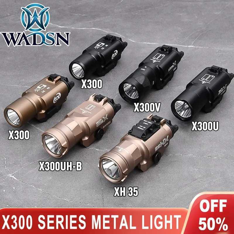 Airsoft Tactical X300 X300U X300UH-B Pistol Scout Light X300V Strobe Flashlight SF XH35 Hunting Weapon Gun Glock 17 Lantern Lamp XJ250701