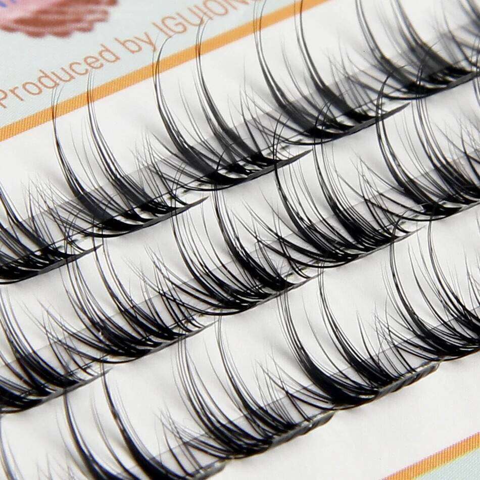 IGUIONSS Segmented False Eyelash Extension DIY Natural Individual Lash Makeup Tools Soft Easy to Operate Eyelashes X250702