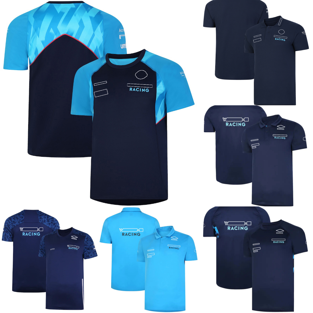 F1 Driver T-shirt Suit Formula 1 Team Men's Short-sleeved Lapel Polo Shirt Racing Fans Men Women T-shirts Jersey Custom free shipping