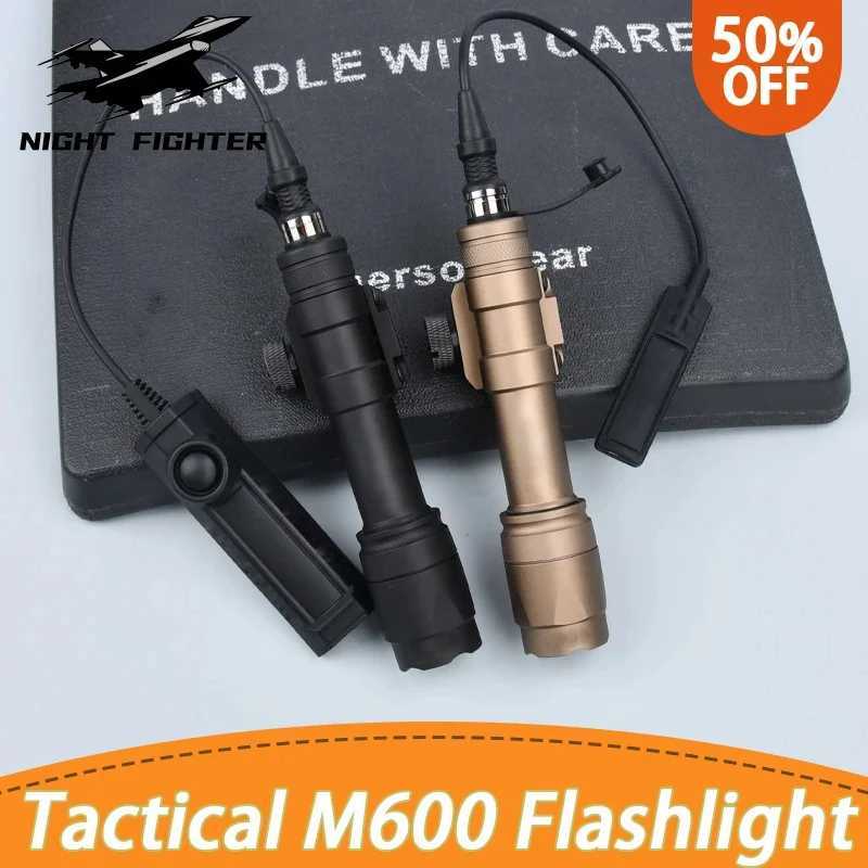 Suref Tactical M600 M600C Hunting Weapon Flashlight Dual Function Tactical Rifle Airsoft Accessories Weapon Scout Light LED XJ250701