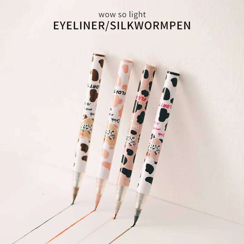 Flortte Ultra-fine Liquid Eyeliner&Lying Silkworm Pen Waterproof Long Lasting No Sdging Eye Liner Applicator Pencil X250702