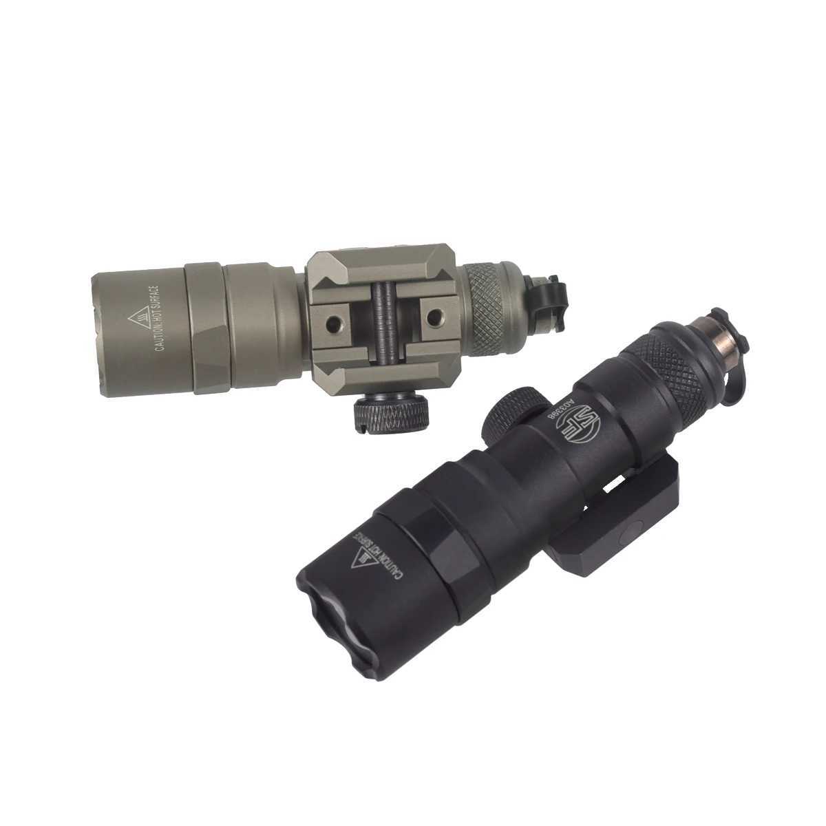 M600 M300 Tactical Surefire LED Flashlight Only Body No Switch Weapon Scout Light Fit 20mm Rail Hunting Airsoft Outdoor Hunting XJ250701